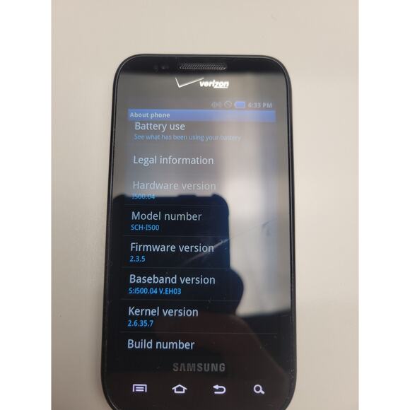 Samsung Galaxy Fascinate 2GB Black SCH-I500 - Verizon - Android Smartphone phone - Picture 7 of 11